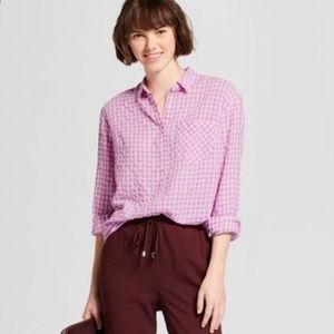 🔥2 x $25🔥A New Day pink gingham button down